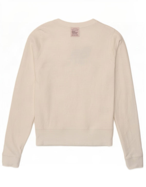 Γυναικείο γραφικό φούτερ New Balance Jumper UK 10 Small White Cotton