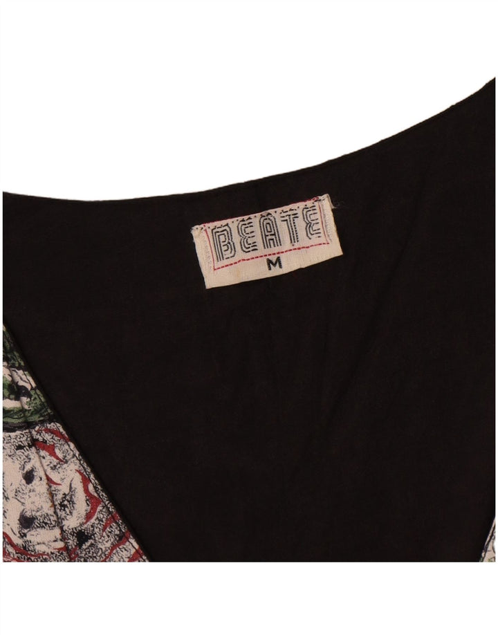 Vintage γυναικείο γιλέκο UK 14 Medium πολύχρωμο Floral
