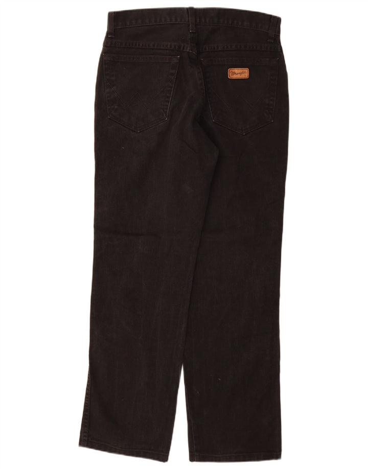Ανδρικό τζιν Texas Straight Wrangler W32 L30 μαύρο βαμβακερό