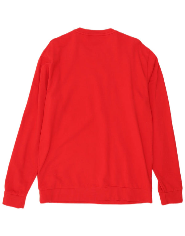 Ανδρικό γραφικό φούτερ Emporio Armani Jumper XL Red Colourblock Βαμβακερό
