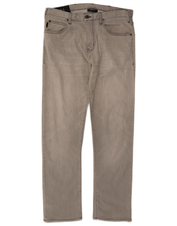 Armani Γυναικείο Straight Jeans W33 L28 Γκρι