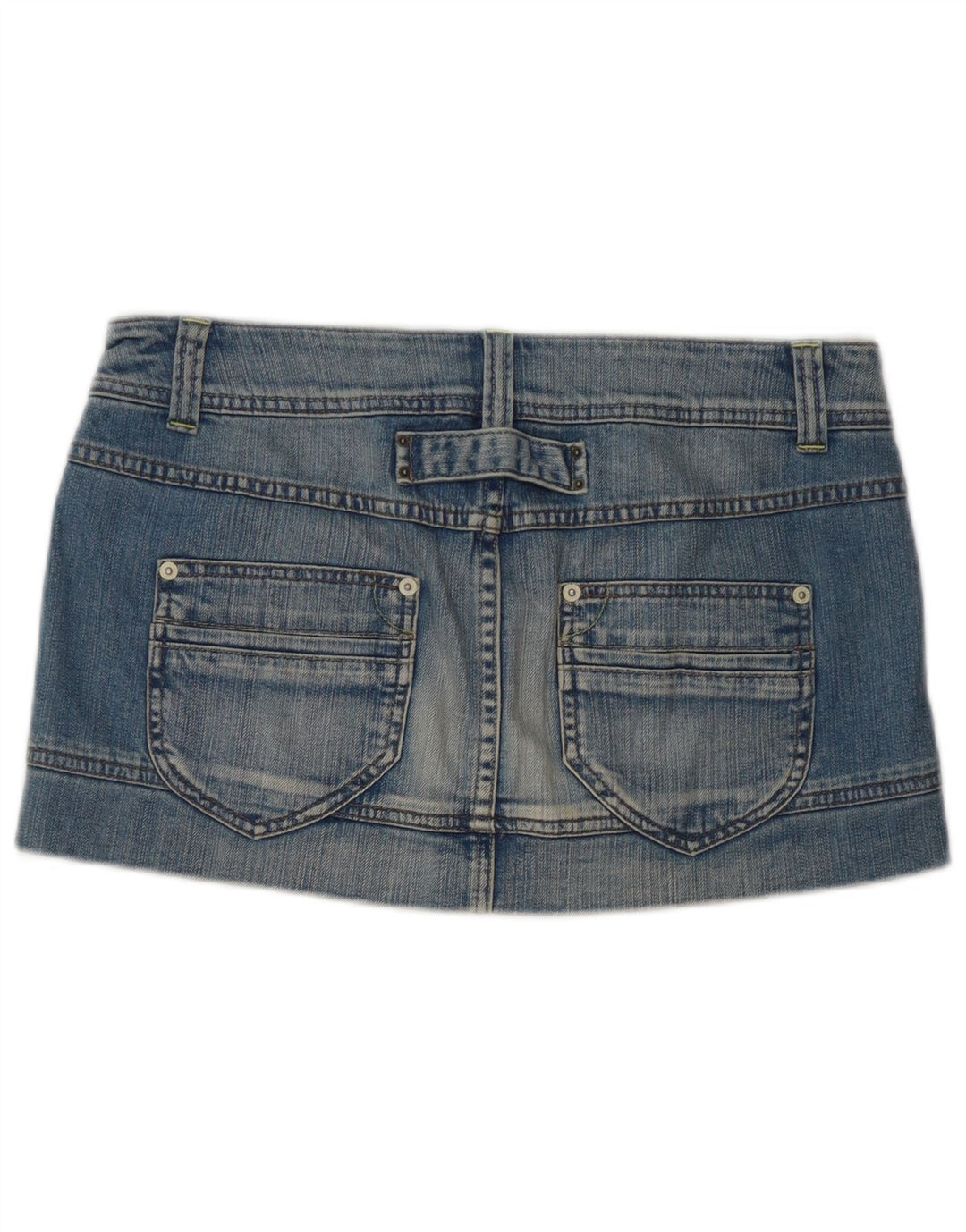 Benetton Γυναικεία Μίνι Τζιν Φούστα IT 42 Medium W32 Μπλε Βαμβακερή
