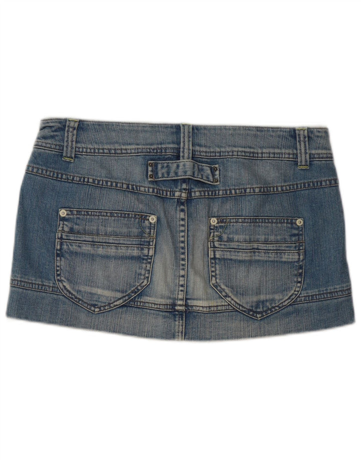 Benetton Γυναικεία Μίνι Τζιν Φούστα IT 42 Medium W32 Μπλε Βαμβακερή