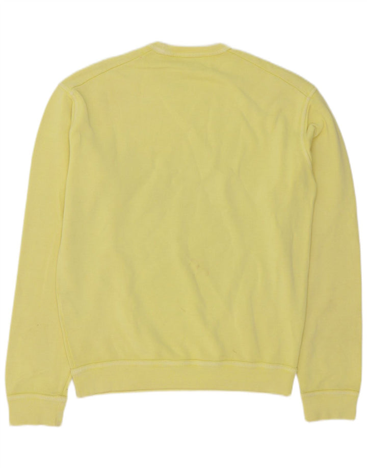 Ανδρικό γραφικό φούτερ Dsquared2 Jumper μεγάλο κίτρινο βαμβακερό