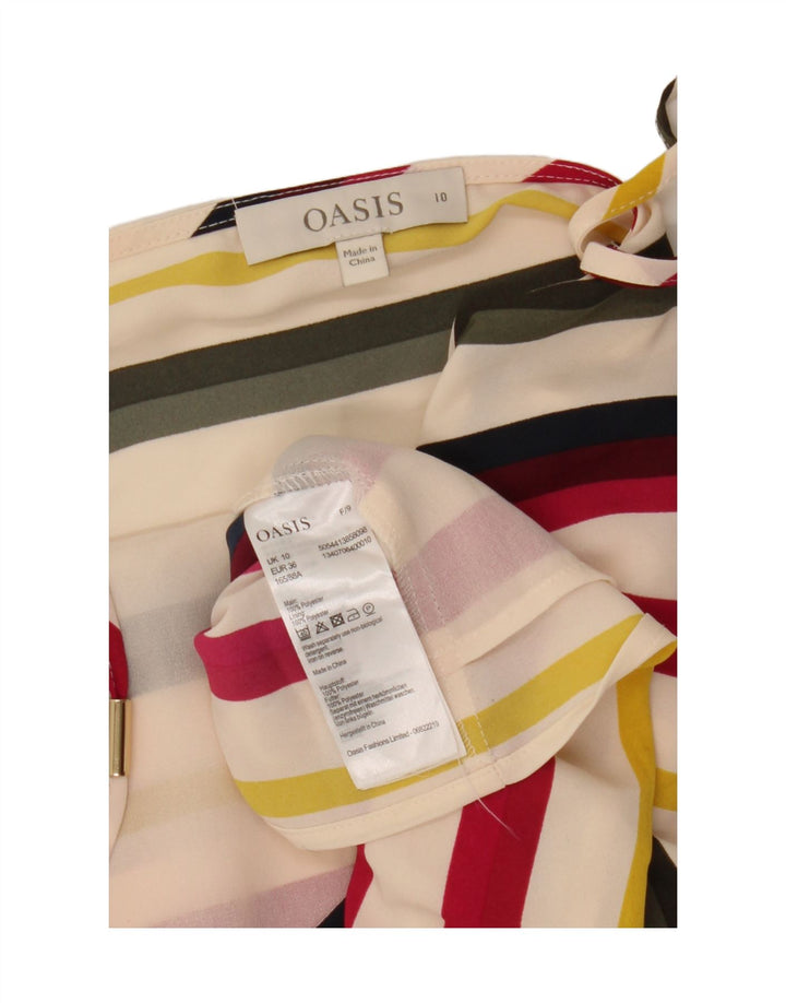 Oasis Womens Crop Cami Top 10 Μικροί πολύχρωμοι ριγέ πολυεστέρας