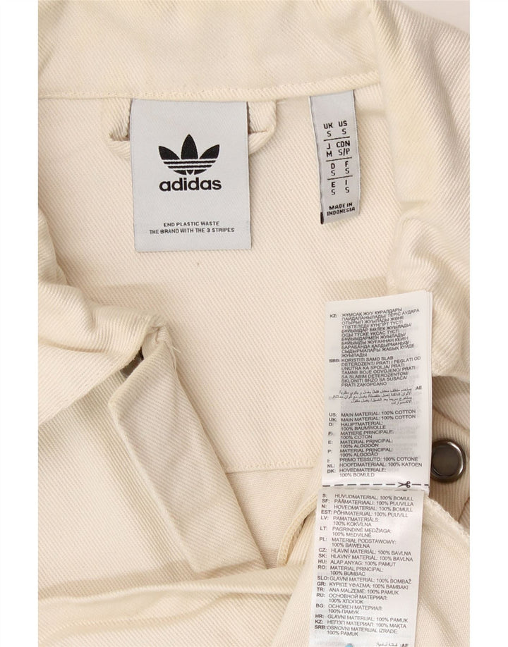 Ανδρικό μπουφάν Adidas Bomber UK 36 Small Off White Βαμβακερό