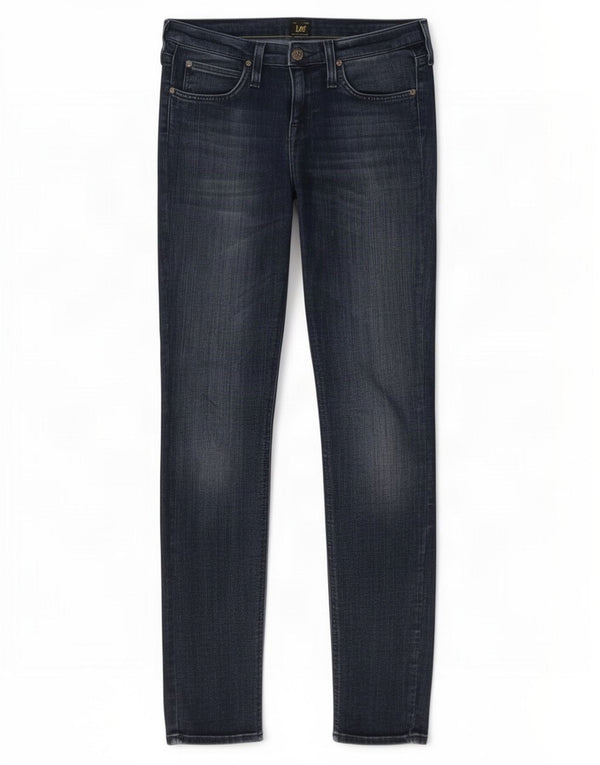 Lee Womens Lynn Skinny Jeans W28 L32 Navy Blue Cotton