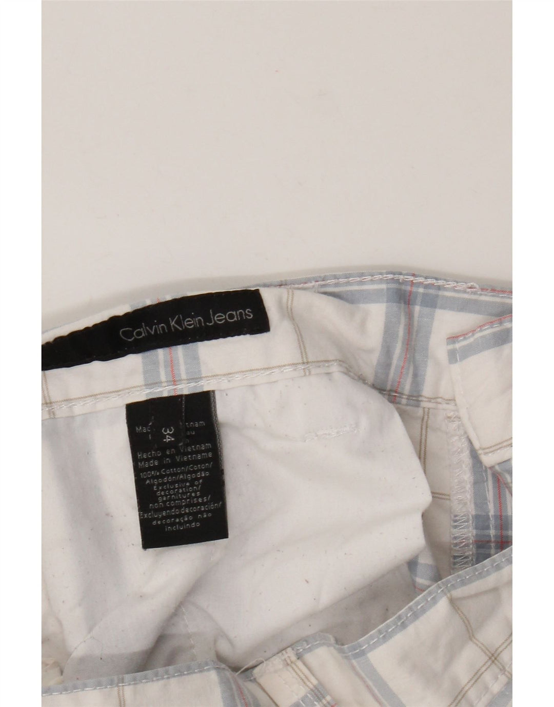 Ανδρικό σορτς Cargo Calvin Klein W34 μεγάλο λευκό βαμβακερό