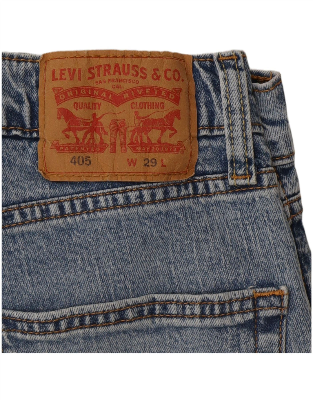 Ανδρικό τζιν σορτς Levi's 405 W29 Μικρό μπλε βαμβακερό