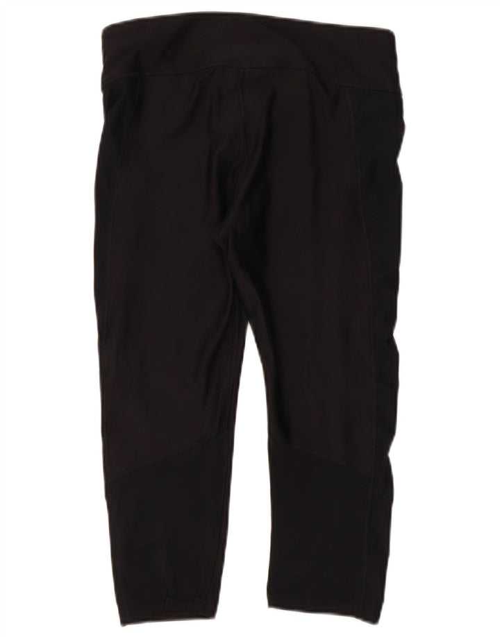 Under Armour Γυναικεία Heat Gear Capri leggings UK 12 Medium Black Polyester
