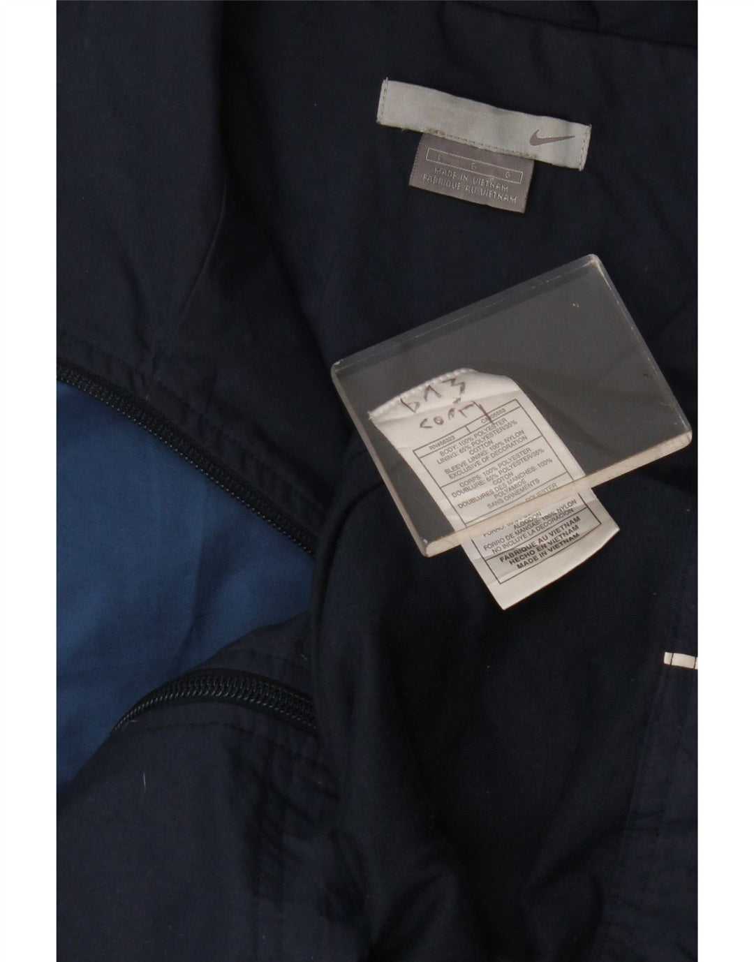 Ανδρική αθλητική φόρμα Nike Μπουφάν με μεγάλο μπλε χρώμα νάιλον