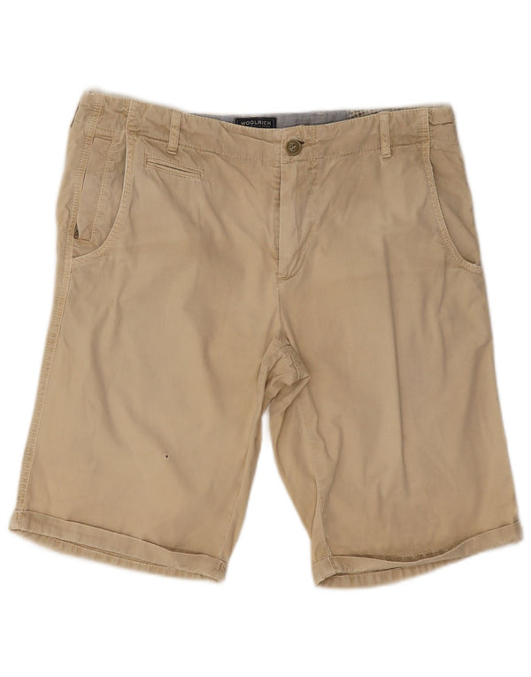 Ανδρικό σορτς Chino Woolrich W34 Μεγάλο μπεζ βαμβακερό