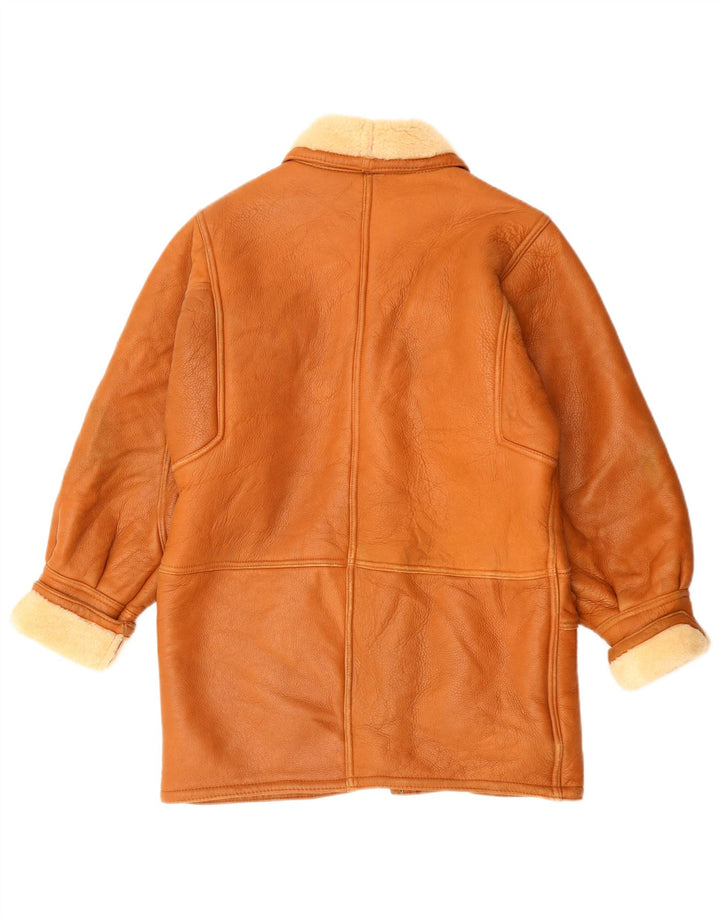 Vintage Γυναικείο Παλτό Shearling EU 42 Μεγάλο Καφέ