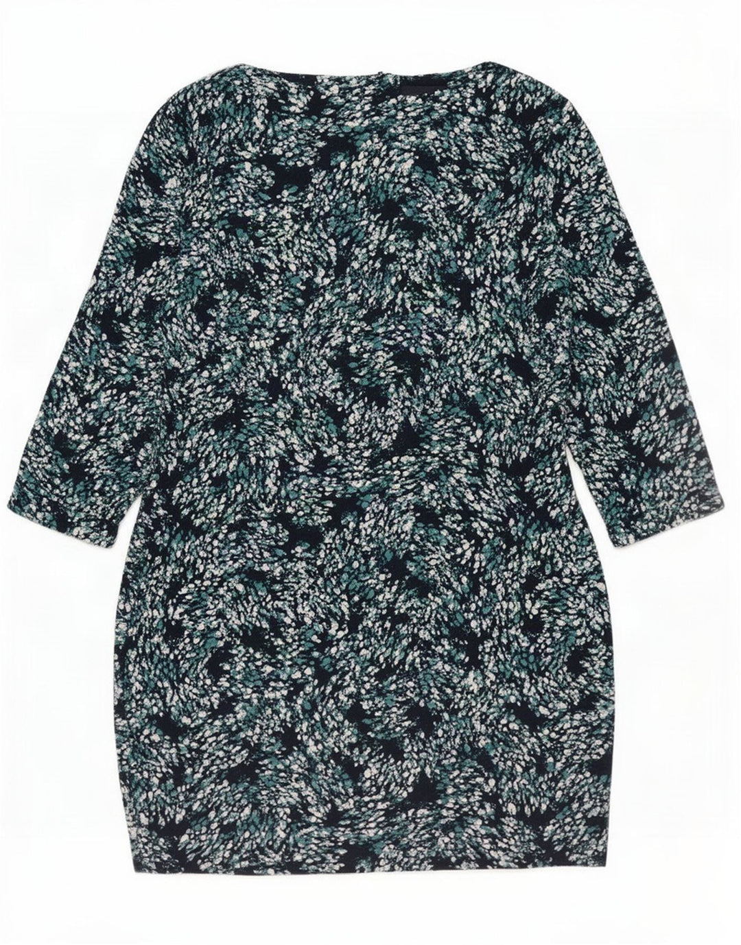 Marks & Spencer Γυναικείο Βασικό Φόρεμα UK 12 Medium Navy Blue Spotted