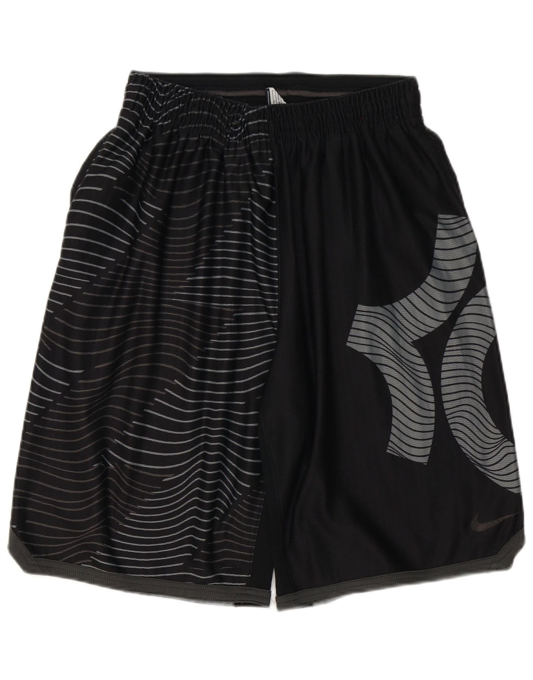Ανδρικό αθλητικό σορτς NIKE Dri Fit μεγάλο μαύρο γεωμετρικό πολυεστέρα