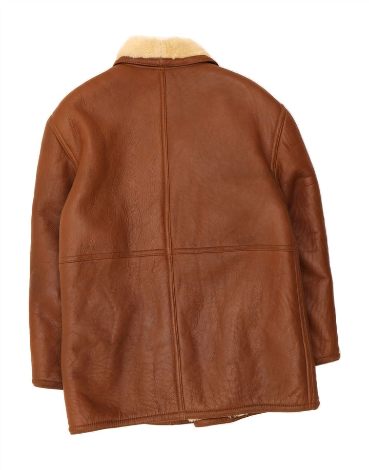 Ανδρικό Shearling Jacket VINTAGE IT 52 XL Καφέ Shearling