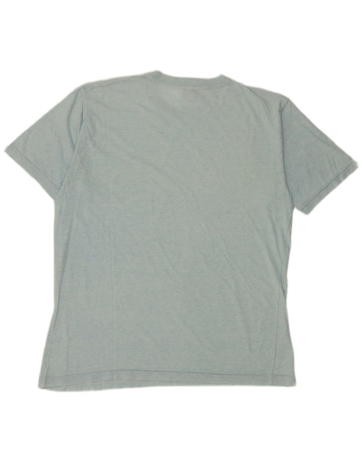 Ανδρικό T-Shirt Trussardi Top μεγάλο μπλε βαμβακερό
