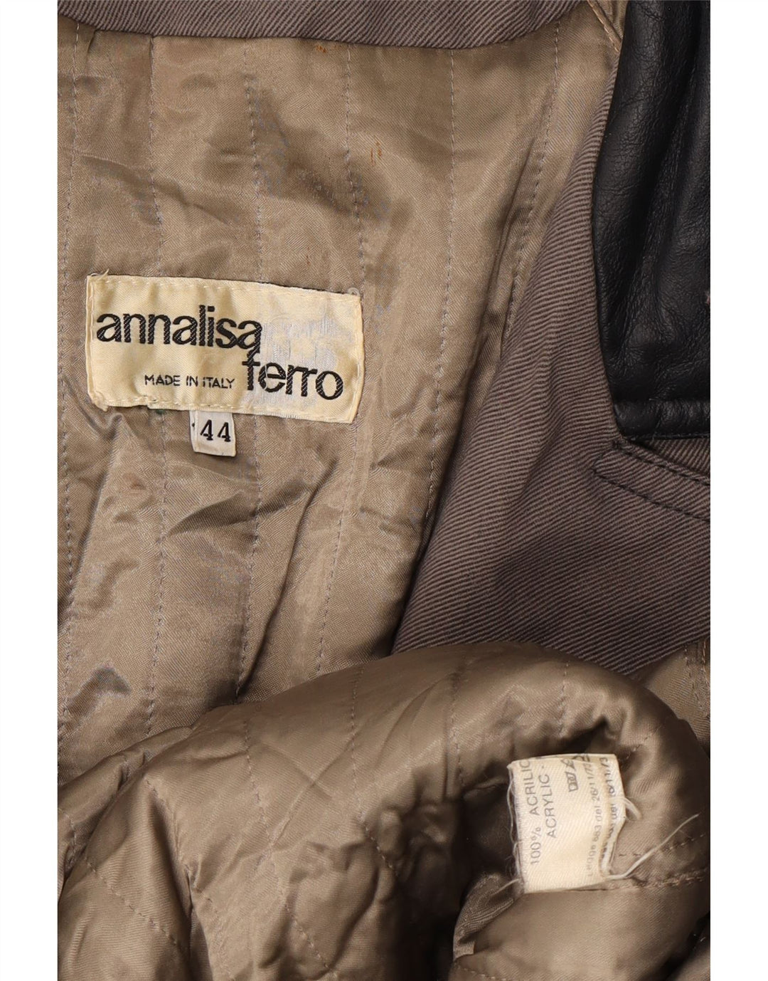 ANNALISA FERRO Γυναικείο Παλτό IT 44 Ακρυλικό Μεσαίο Γκρι