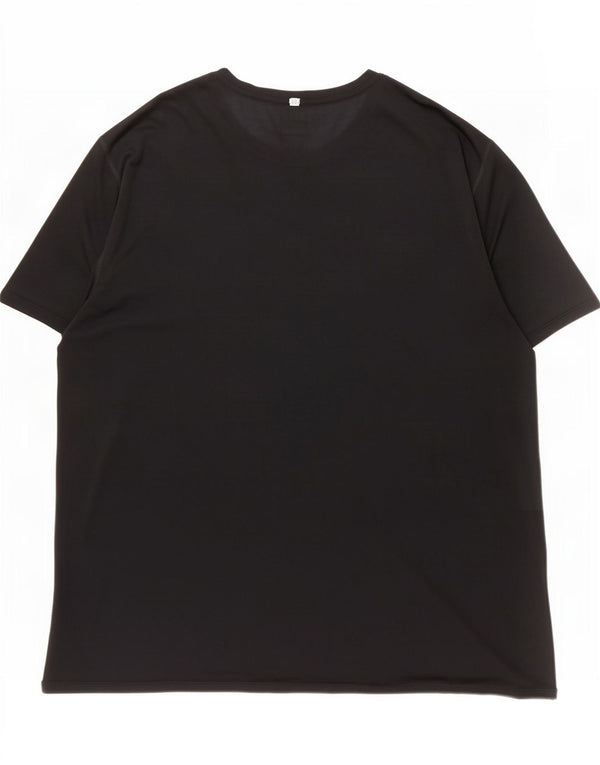 Russell Athletic Mens Dri-Power T-shirt Top 2XL Black Polyester
