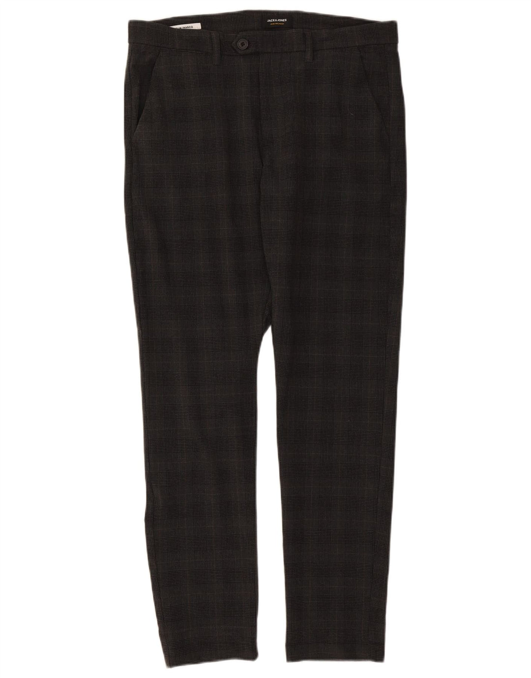 Jack & Jones Ανδρικό παντελόνι Marco Slim Suit W34 L32 Grey Check Polyester