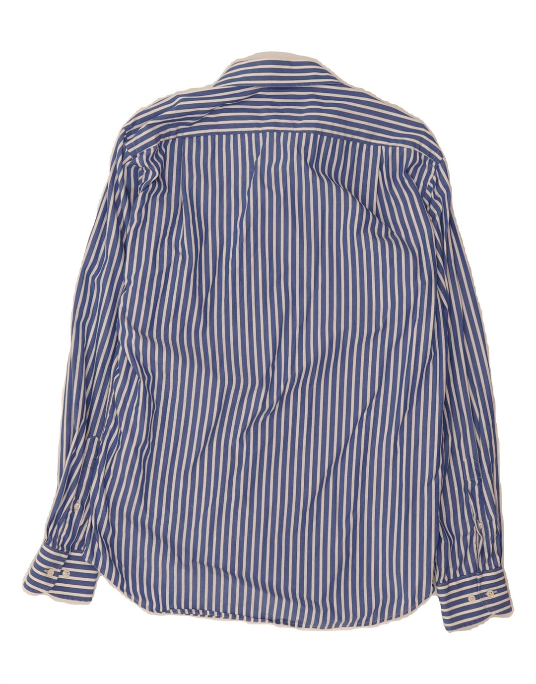 HUGO BOSS Mens Shirt Size 39 15 1/2 Medium Blue Striped Cotton Vintage Hugo Boss and Second-Hand Hugo Boss from Messina Hembry 