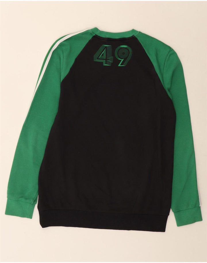 Ανδρικό φούτερ Adidas Jumper, μεσαίο μαύρο χρώμα, βαμβακερό
