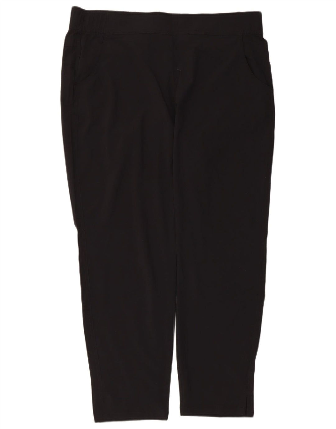 Eddie Bauer Γυναικείο ίσιο casual παντελόνι μεγάλο W36 L27 μαύρο πολυεστέρα
