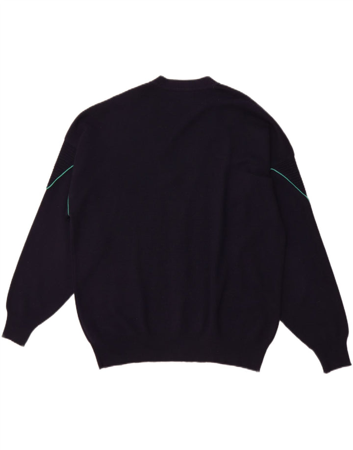 Ανδρικό πουλόβερ ζακέτα IL GRANCHIO Μεγάλο Μαλλί Navy Blue