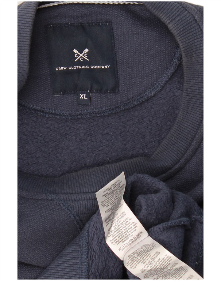 CREW CLOTHING Ανδρική φούτερ Jumper XL Navy Blue Cotton