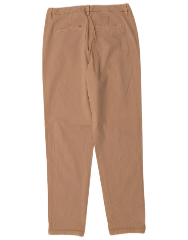 Marks & Spencer Γυναικείο λεπτό παντελόνι Chino UK 10 Small W28 L30 Beige βαμβακερό