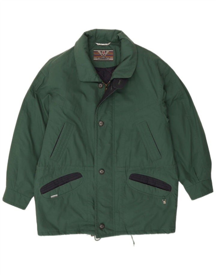 Angelo Litrico Ανδρικό παλτό Loose Fit Padded IT 58 Βαμβακερό μεσαίο πράσινο