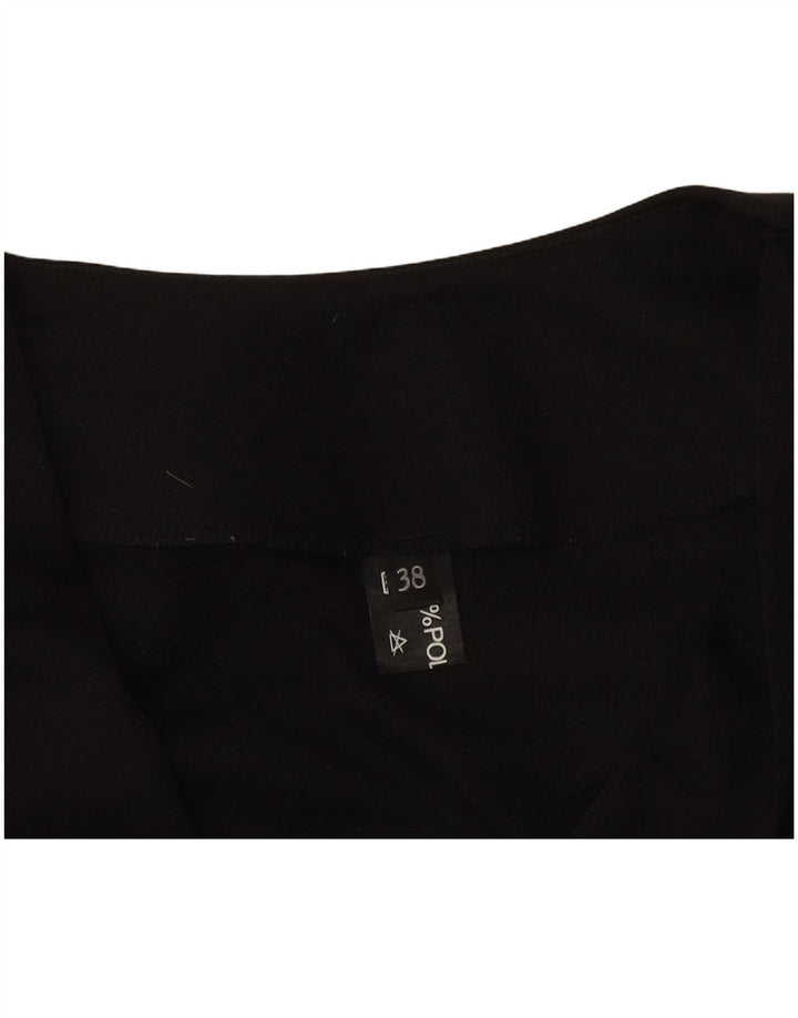 Vintage Γυναικεία Μακρυμάνικη Μπλούζα IT 38 XS Μαύρο Πολυεστέρα