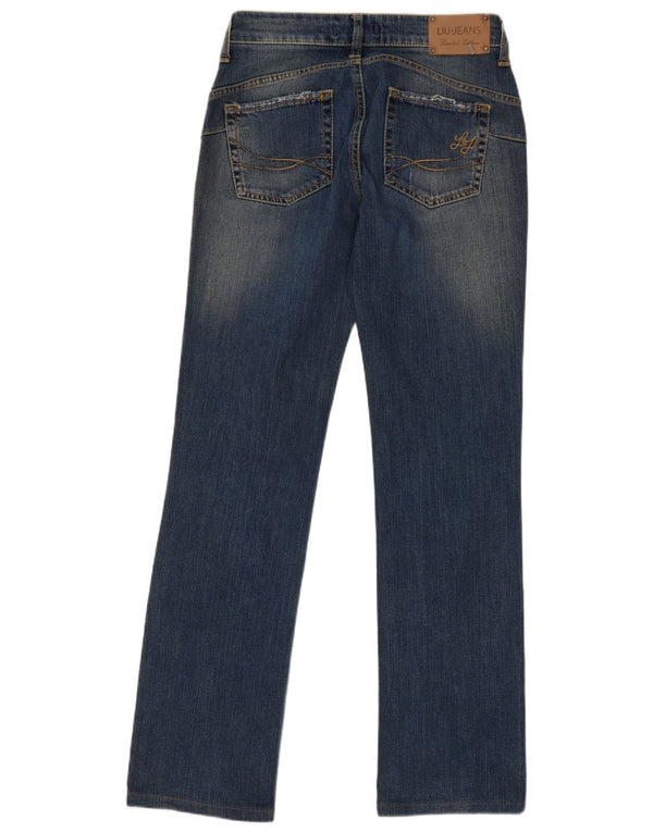 LIU JO Womens Distressed Slim Jeans W28 L31 Blue Cotton