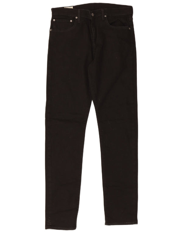 Levi's Mens 512 Slim Fit Straight Jeans W34 L34 Μαύρο βαμβακερό