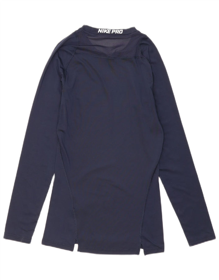 Ανδρικό τοπ Nike Dri Fit Μακρυμάνικο Μικρό Navy Blue Polyester