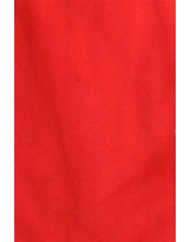 Γυναικεία αθλητική φόρμα ADIDAS Παντελόνι Joggers UK 12 μεσαίο κόκκινο βαμβακερό