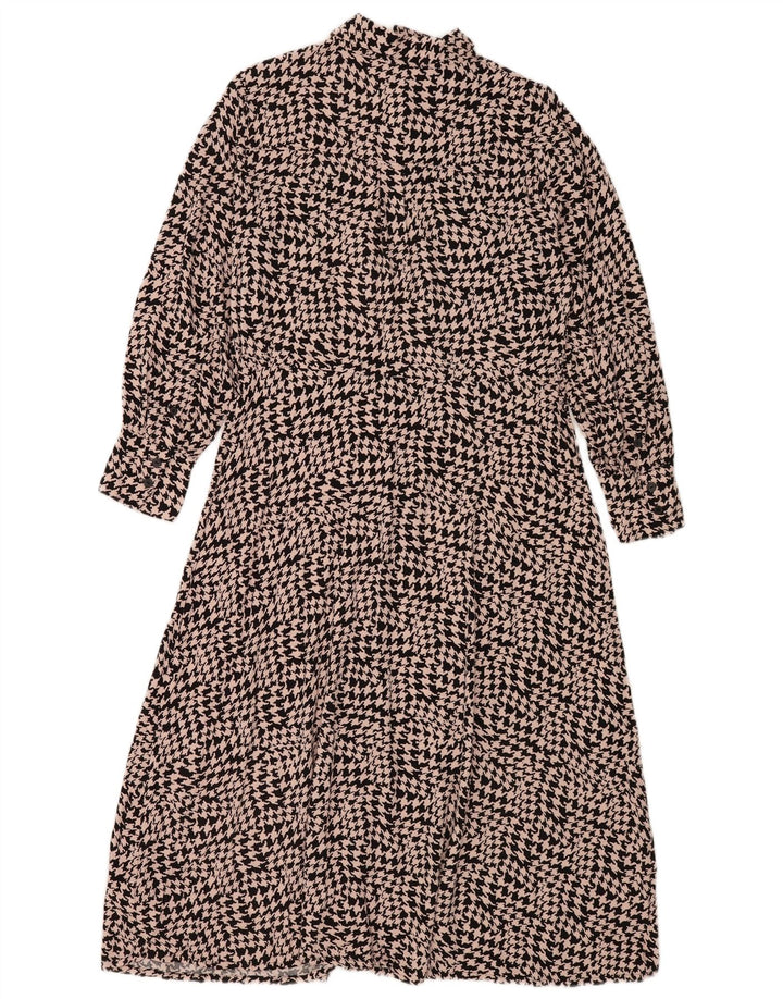 Marks & Spencer Γυναικείο φόρεμα UK 14 Large Black Houndstooth