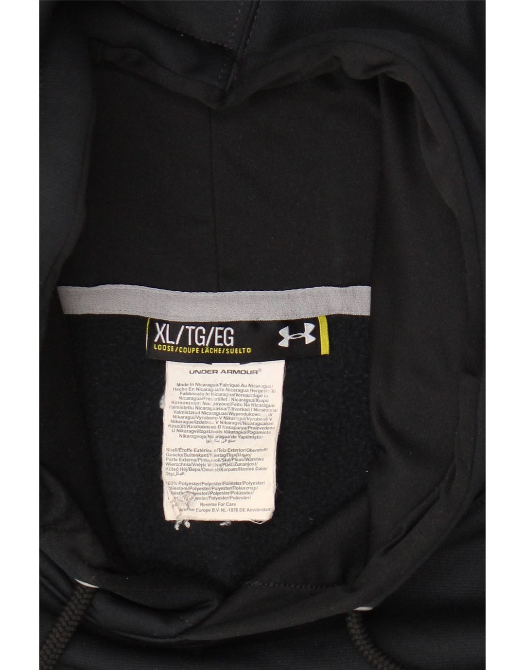 UNDER ARMOR Ανδρικό γραφικό κουκούλα Jumper XL Navy Blue Polyester