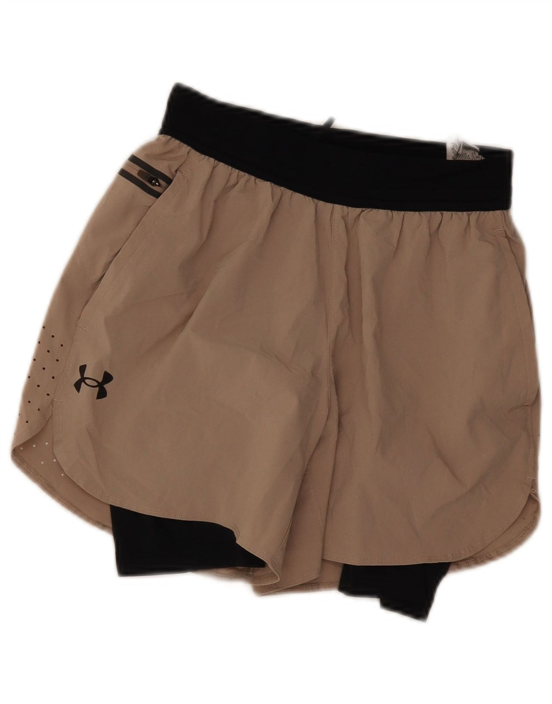 Γυναικείο αθλητικό σορτς Nike UK 8 Small Beige Colourblock Πολυεστέρας