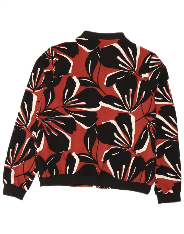 Marks & Spencer Γυναικείο Bomber Jacket UK 12 Medium Black Floral Polyester