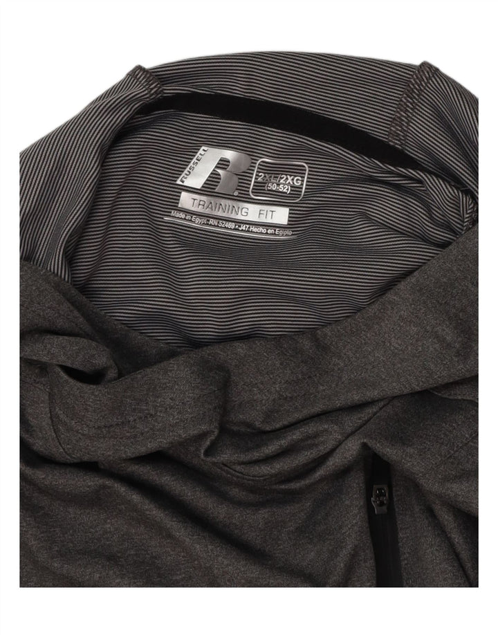 RUSSELL ATHLETIC Ανδρική φόρμα πουλόβερ με κουκούλα Top UK 50/52 2XL Γκρι