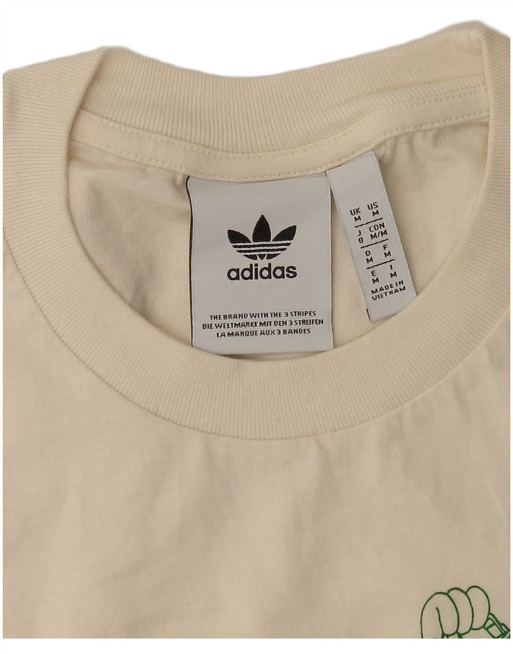 Ανδρικό γραφικό T-Shirt Adidas Top Medium White