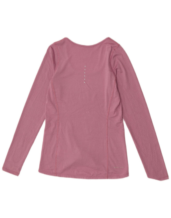 Γυναικείο τοπ Nike μακρυμάνικο UK 6 XS Pink Polyester
