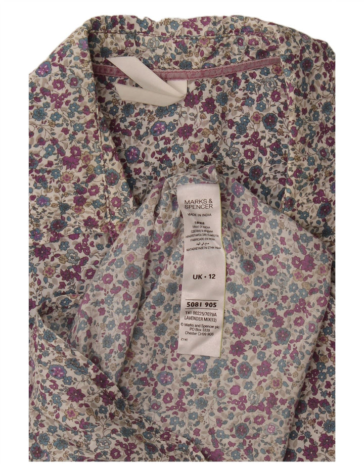 Marks & Spencer Γυναικείο Πουκάμισο UK 12 Μεσαίο Πολύχρωμο Βαμβακερό φλοράλ