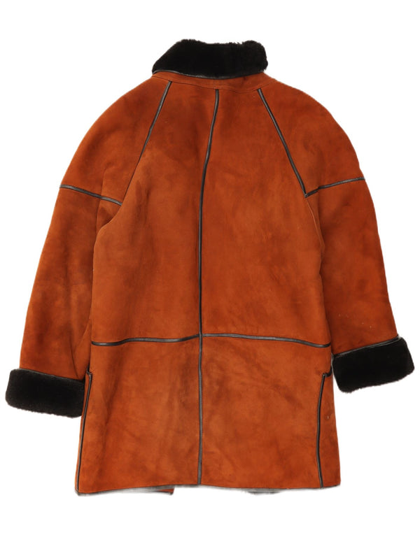 Vintage Γυναικείο Παλτό Shearling Oversized EU 38 Μεσαίο Καφέ