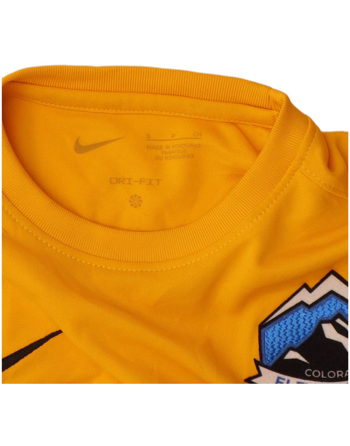 Μπλουζάκι Nike Boys Dri Fit Graphic T-shirt 8-9 ετών Μικρό κίτρινο πολυεστέρα