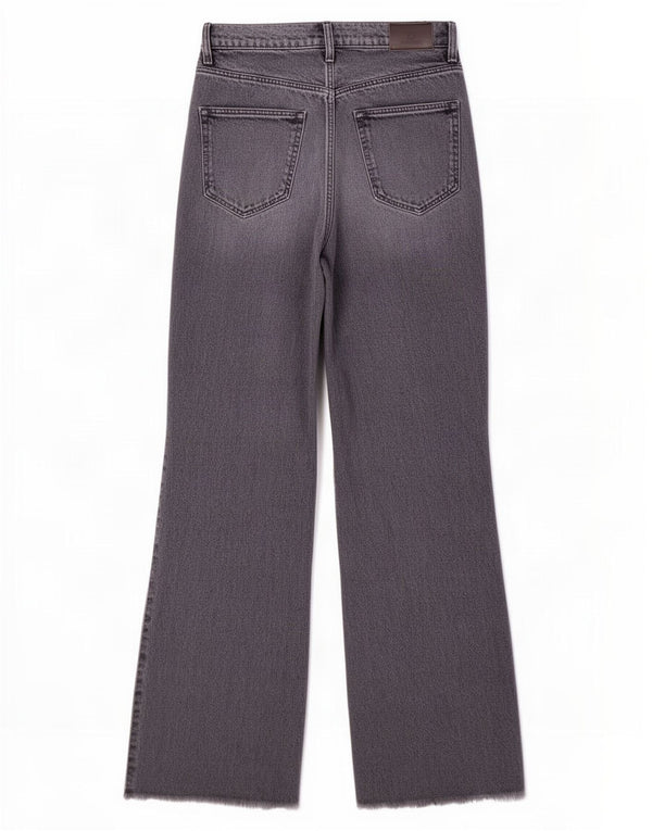 Massimo Dutti Γυναικείο τζιν ψηλόμεσο φαρδύ πόδι EU 36 XS W26 L34 Γκρι