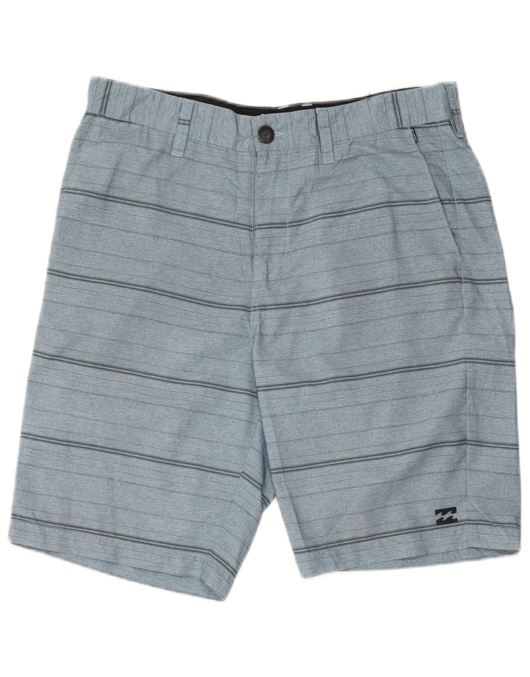 Ανδρικό σορτς Chino Billabong W33 με μεσαίο μπλε ριγέ πολυεστέρα