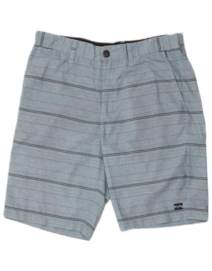 Ανδρικό σορτς Chino Billabong W33 με μεσαίο μπλε ριγέ πολυεστέρα