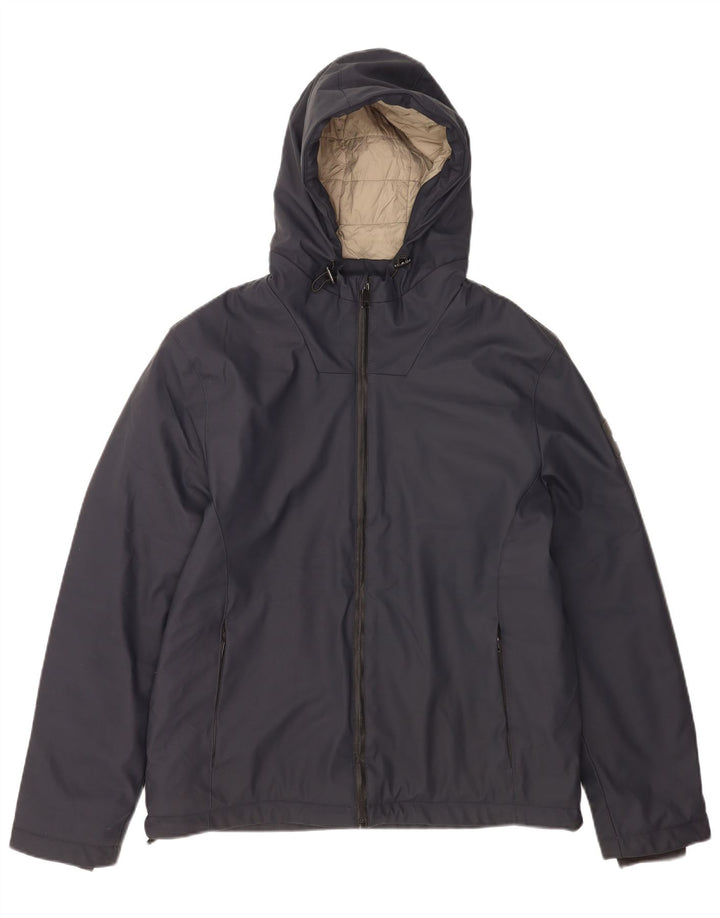 Ανδρικό μπουφάν με κουκούλα Liu Jo UK 40 Μεγάλο Navy Blue Polyester